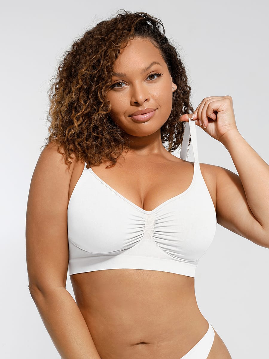 Wholesale Wireless Supportive Shaping Bra with Adjustable Straps SPU