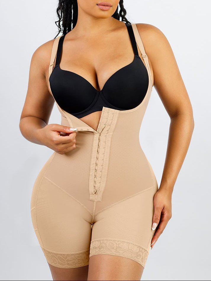 Wholesale Breathable Latex Open Bust Tummy Control Firm Compression Shapewear