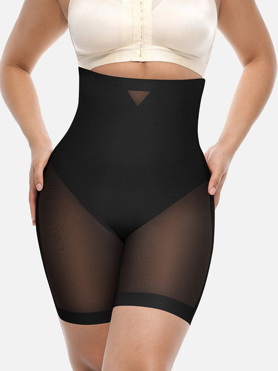 Wholesale High-Waisted Butt Lift & Slimming Mid-Thigh Shaper Shorts