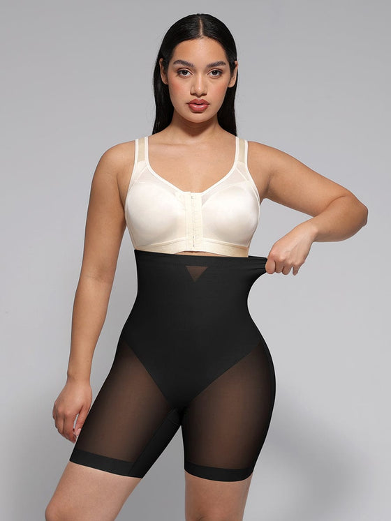 Wholesale High-Waisted Butt Lift & Slimming Mid-Thigh Shaper Shorts