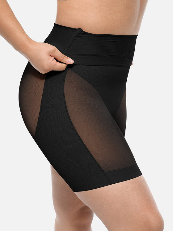 Wholesale High-Waisted Butt Lift & Slimming Mid-Thigh Shaper Shorts