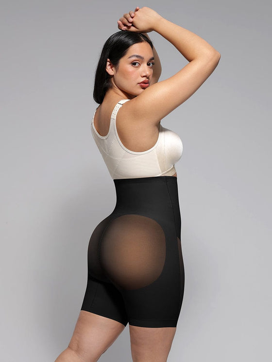 Wholesale High-Waisted Butt Lift & Slimming Mid-Thigh Shaper Shorts