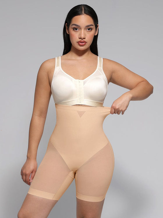 Wholesale High-Waisted Butt Lift & Slimming Mid-Thigh Shaper Shorts