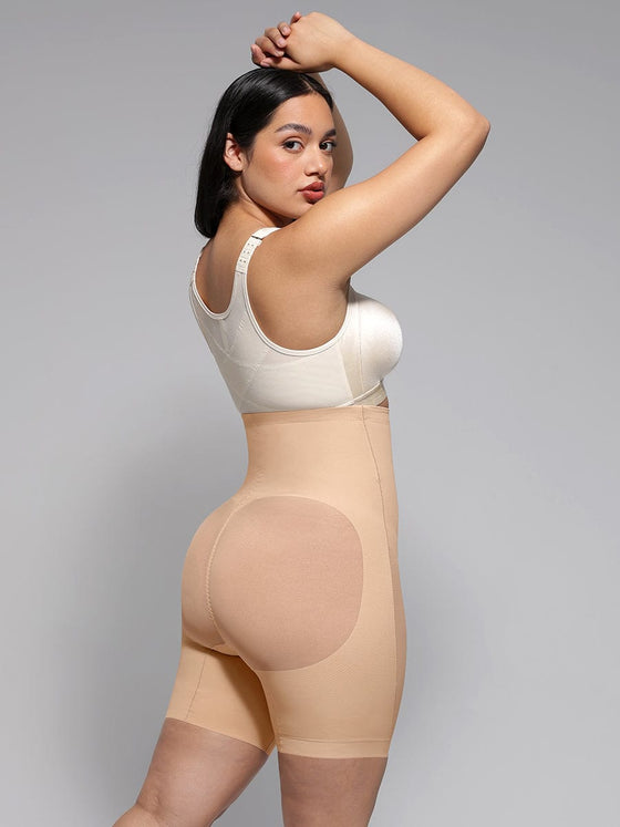Wholesale High-Waisted Butt Lift & Slimming Mid-Thigh Shaper Shorts