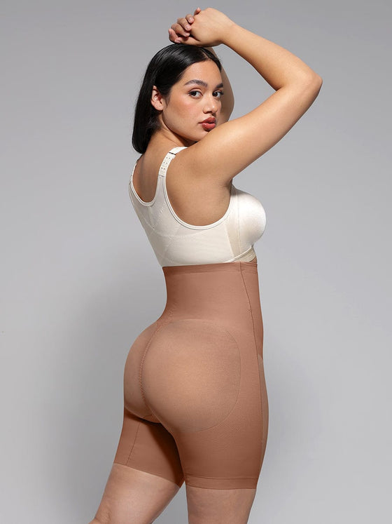 Wholesale High-Waisted Butt Lift & Slimming Mid-Thigh Shaper Shorts