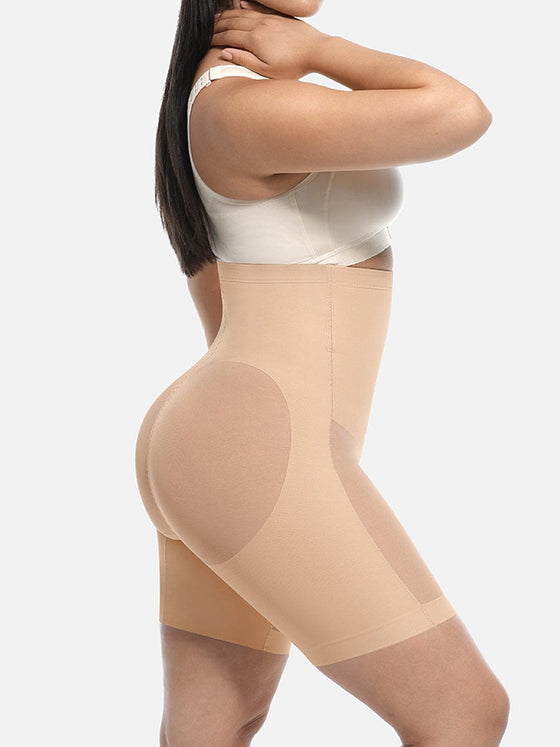 Wholesale High-Waisted Butt Lift & Slimming Mid-Thigh Shaper Shorts