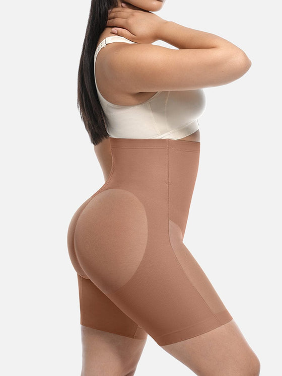 Wholesale High-Waisted Butt Lift & Slimming Mid-Thigh Shaper Shorts