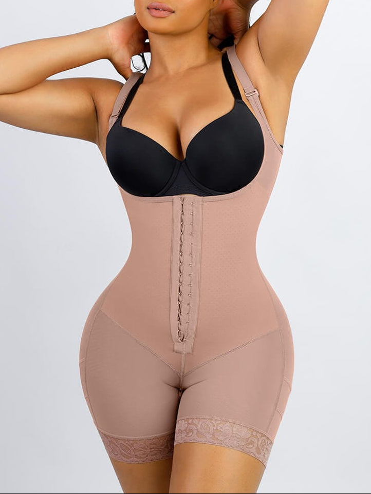 Wholesale Breathable Latex Open Bust Tummy Control Firm Compression Shapewear