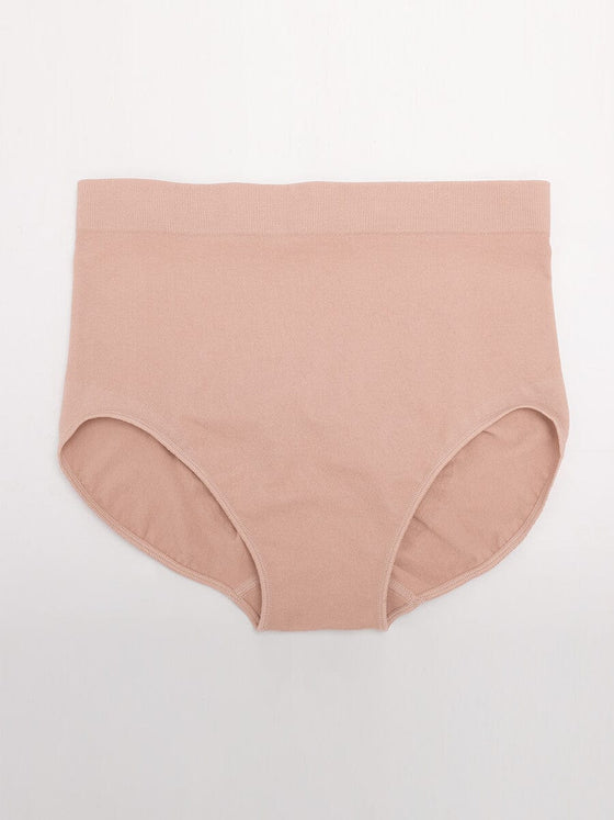 Wholesale Seamless High-Waist Tummy Control Antibacterial Peach Hip Brief