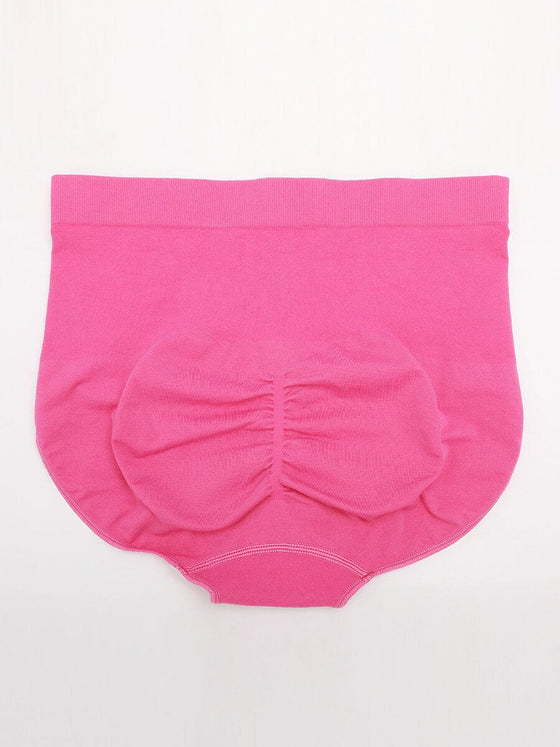 Wholesale Seamless High-Waist Tummy Control Antibacterial Peach Hip Brief
