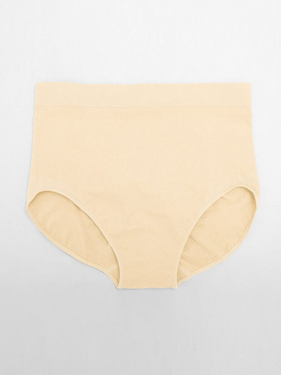 Wholesale Seamless High-Waist Tummy Control Antibacterial Peach Hip Brief