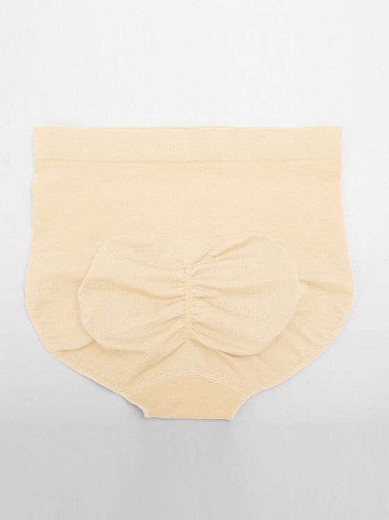 Wholesale Seamless High-Waist Tummy Control Antibacterial Peach Hip Brief
