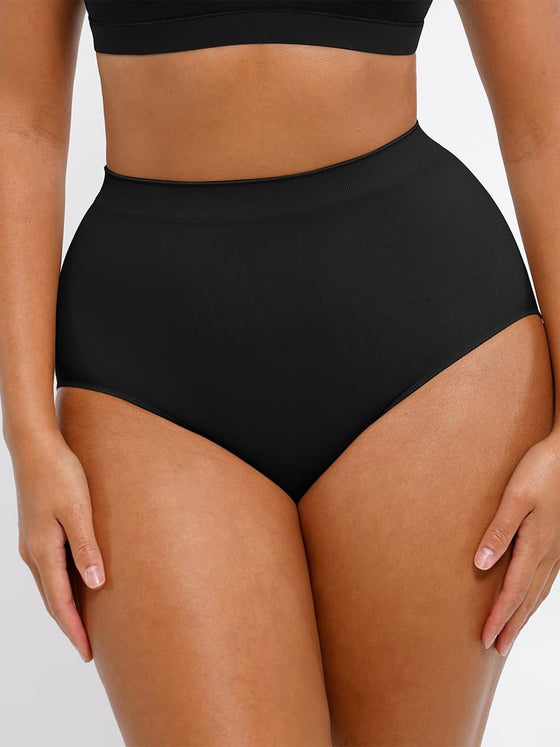 Wholesale Seamless High-Waist Tummy Control Antibacterial Peach Hip Brief