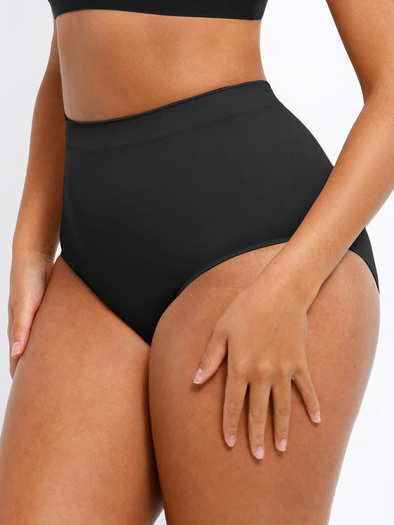 Wholesale Seamless High-Waist Tummy Control Antibacterial Peach Hip Brief
