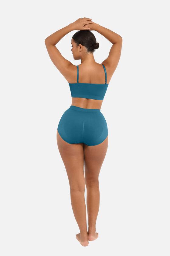 Wholesale Seamless High-Waist Tummy Control Antibacterial Peach Hip Brief