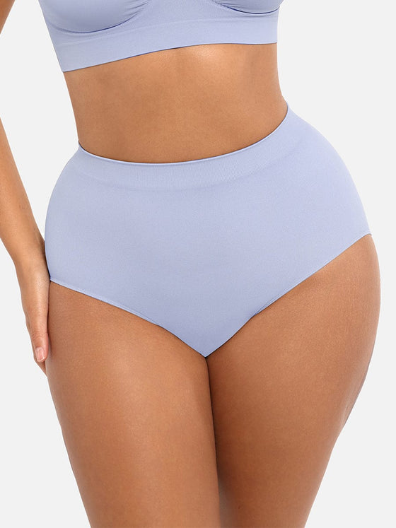 Wholesale Seamless High-Waist Tummy Control Antibacterial Peach Hip Brief