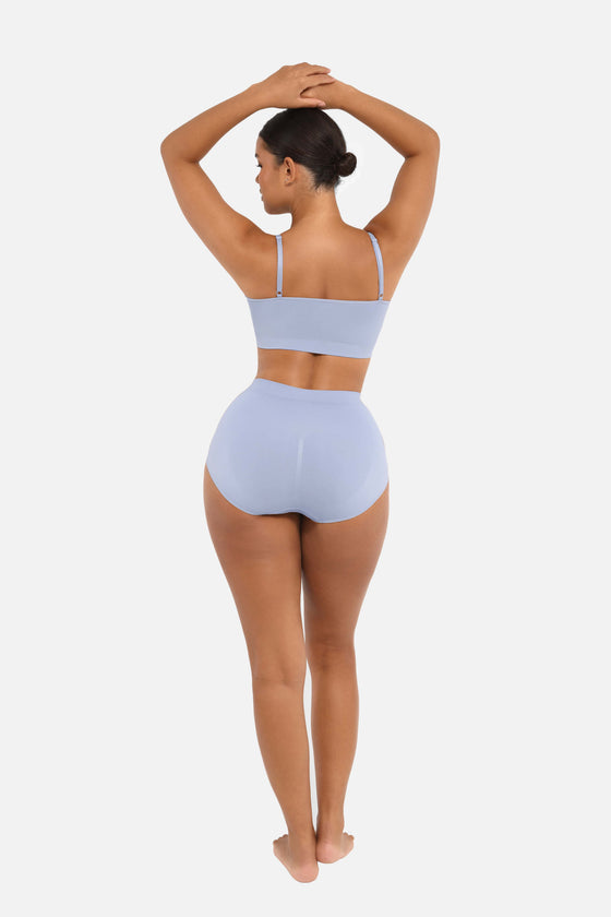 Wholesale Seamless High-Waist Tummy Control Antibacterial Peach Hip Brief