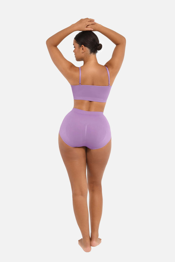Wholesale Seamless High-Waist Tummy Control Antibacterial Peach Hip Brief