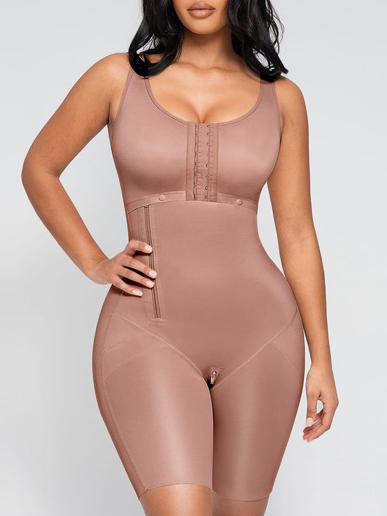 Wholesale Post-Operative Breast-Covering Side-Zip Body Shaper SPU