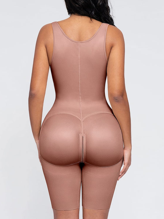 Wholesale Post-Operative Breast-Covering Side-Zip Body Shaper SPU