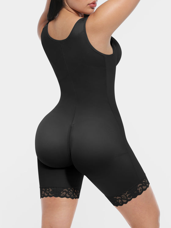 Wholesale Wide Straps U-shaped Bust Support Cross-Back & Waist Shaping Butt Lift Body Shaper SPU