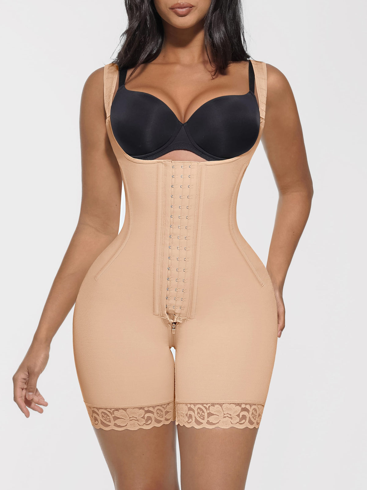Wholesale Ultimate Full-Body Shaping Faja 7 Steel Bones U-Shaped Bust Support & Butt Lift Body Shaper SPU