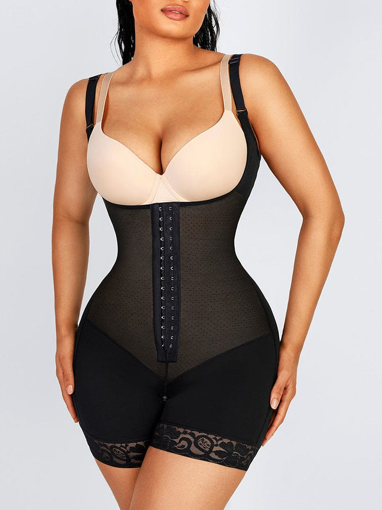 Wholesale Breathable Latex Open Bust Tummy Control Firm Compression Shapewear