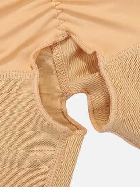 Wholesale Full Body Shaper Glue Zipper Open Crotch Lace Firm Foundations