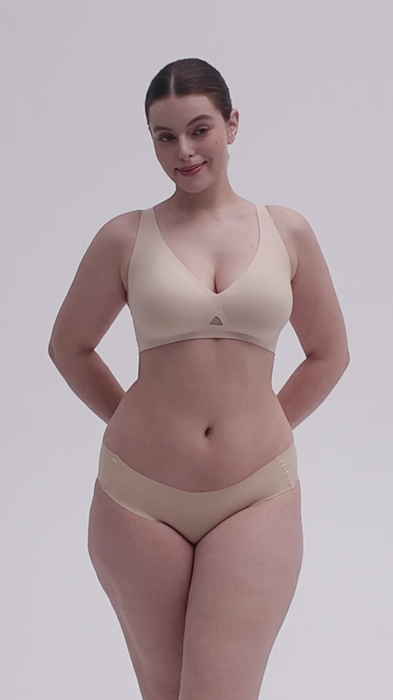 Wholesale Cut Out Wireless Bra Seamless Jelly Support Everyday T Shirt Bra for Big Chest