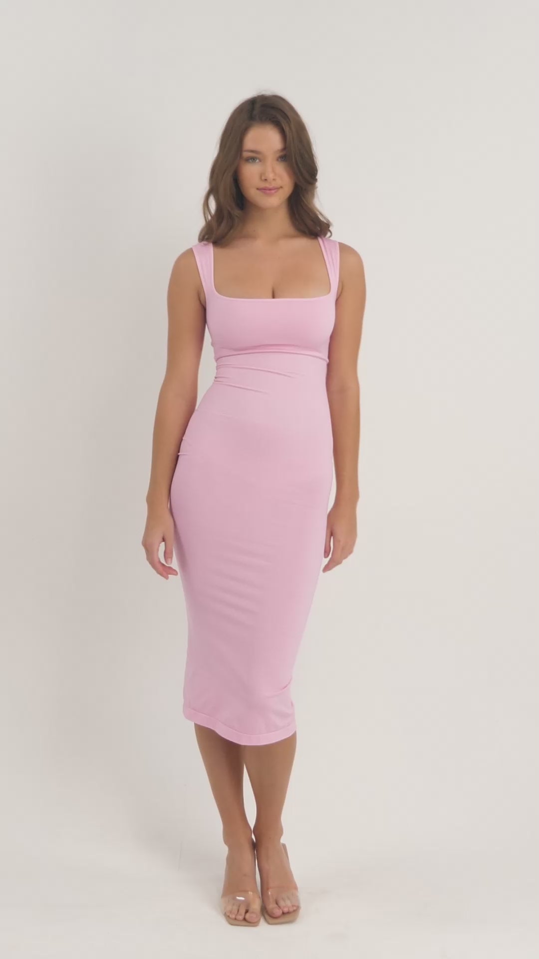 Wholesale🌿 Eco-friendly Seamless 360° Waist Control Spaghetti Strap Suspender Long Skirt