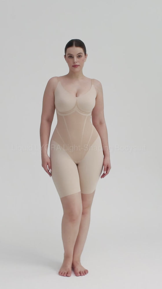 Wholesale Liquid LYCRA™ Light Control V-Neck Traceless Boyshort Bodysuit
