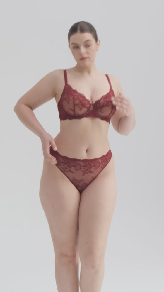 Wholesale Low-Rise Lace Panties with Antibacterial Cotton Crotch