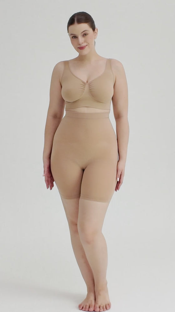 Wholesale Seamless High Waist Bodyshort Shapewear Tummy Control Butt Lifting Shorts