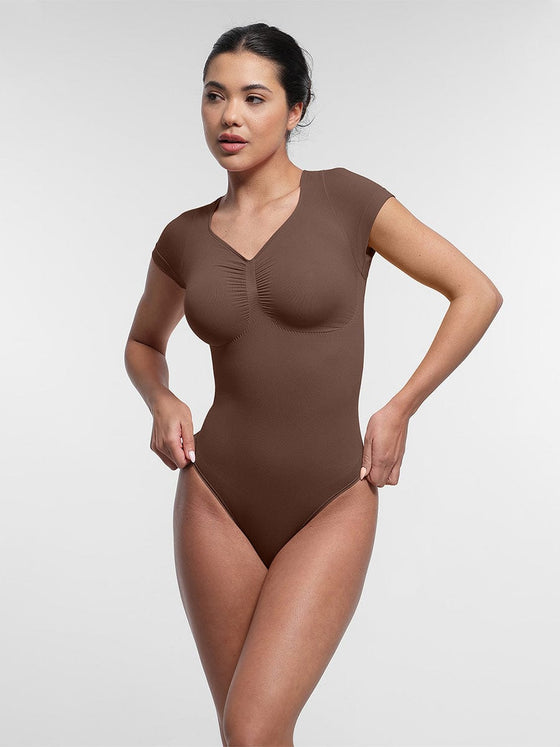 Wholesale Bust Support Waist & Abdomen Shaping Thong Bodysuit