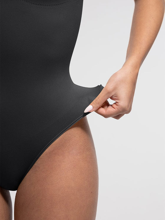 Wholesale Seamless Bust Support Waist and Abdomen Control Thong Bodysuit