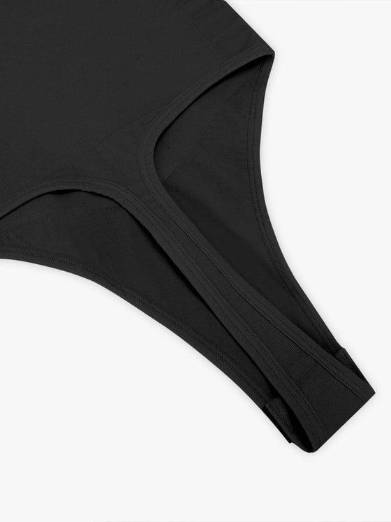 Wholesale Seamless Plunge Chest Support Bodysuit with Clips Inside