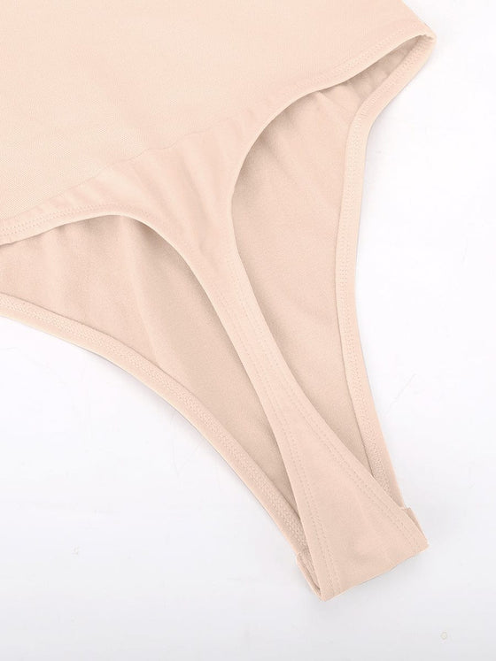 Wholesale Seamless Built-in Bra Waist and Tummy Control Thong Bodysuit