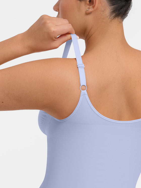 Wholesale Seamless Plunge Chest Support Bodysuit with Clips Inside