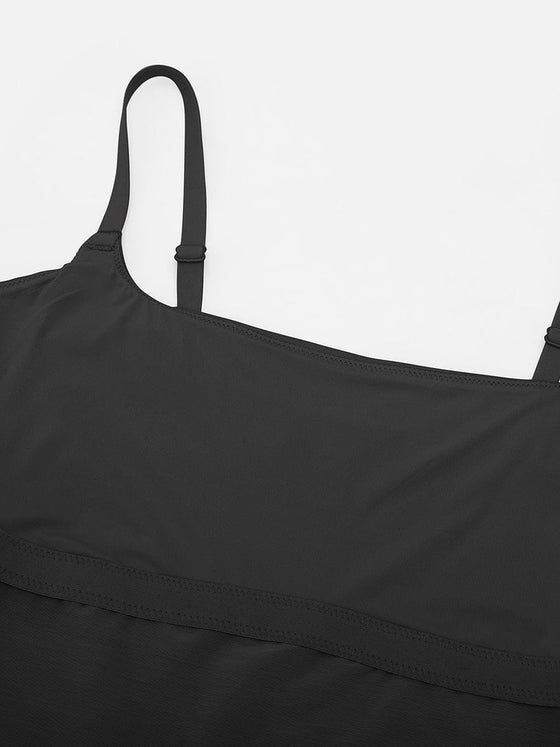 Wholesale Scoop Neck Tank Top with Light Shaping and Anti-Sheer Bust Lining