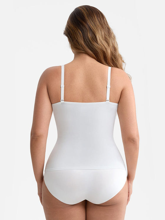 Wholesale Scoop Neck Tank Top with Light Shaping and Anti-Sheer Bust Lining
