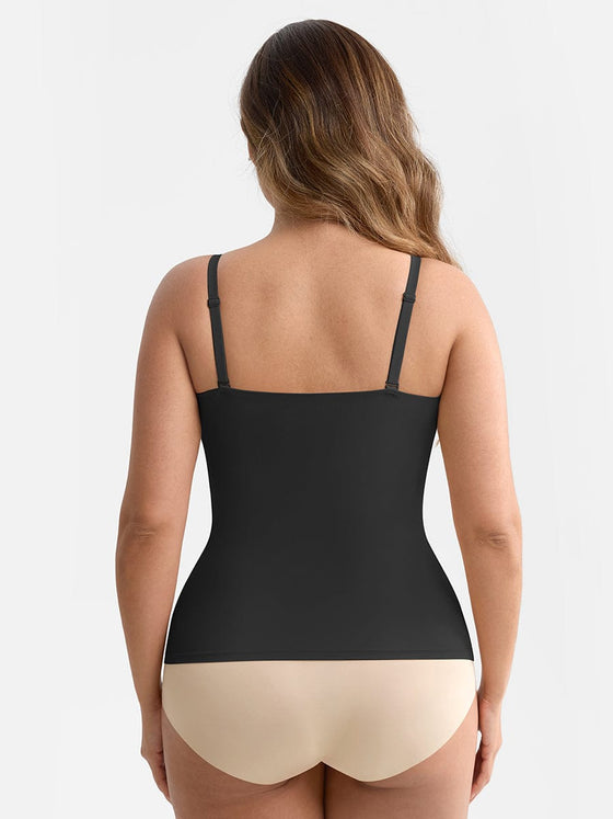 Wholesale Scoop Neck Tank Top with Light Shaping and Anti-Sheer Bust Lining
