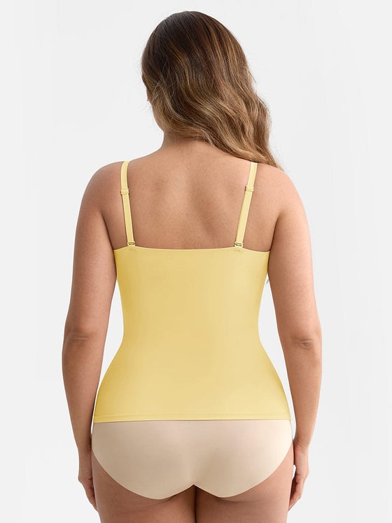 Wholesale Scoop Neck Tank Top with Light Shaping and Anti-Sheer Bust Lining