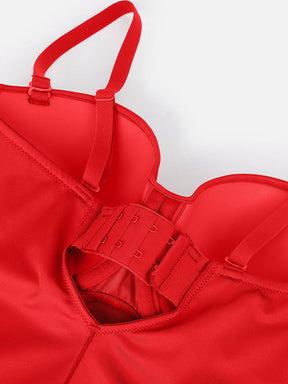 Wholesale One Piece Underwire Strapless Cups Waist And Abdomen Shaping Thong Bodysuit