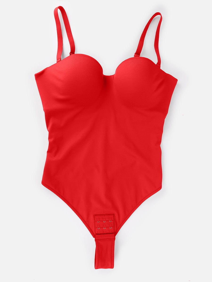 Wholesale One Piece Underwire Strapless Cups Waist And Abdomen Shaping Thong Bodysuit