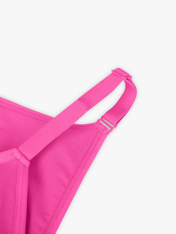 Wholesale Seamless Bra Free Cami Tummy Control Thong Bodysuit with Removable Pads