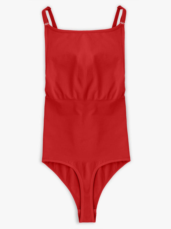 Wholesale Seamless Bra Free Cami Tummy Control Thong Bodysuit with Removable Pads