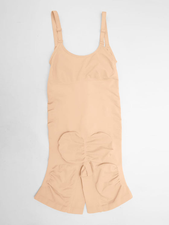 Wholesale Invisible Zip Seamless Shapewear Bodysuit Tummy Control Butt Lifting Adjustable Straps