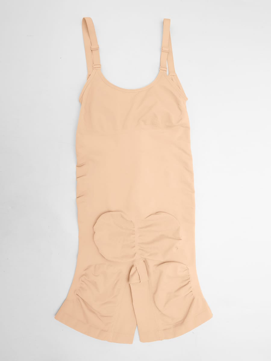 Wholesale Invisible Zip Seamless Shapewear Bodysuit Tummy Control Butt Lifting Adjustable Straps