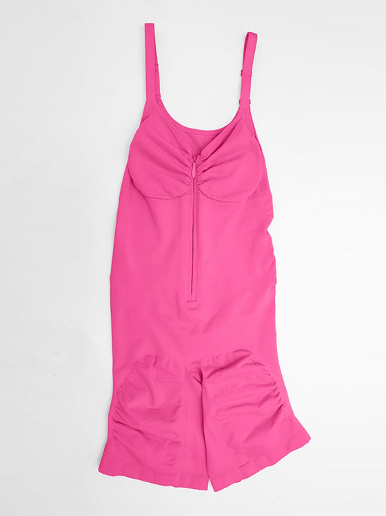 Wholesale Invisible Zip Seamless Shapewear Bodysuit Tummy Control Butt Lifting Adjustable Straps