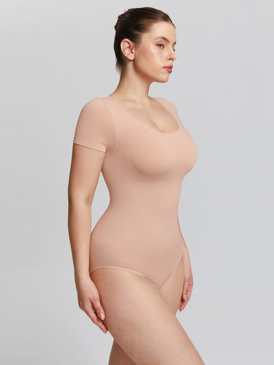 Wholesale Seamless Scoop Neck Shapewear Bodysuit Buttery Soft Tummy Control